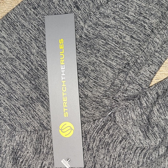 STRETCH THE RULES SZ L 3/4 ZIP FRONT GRAY - Picture 4 of 6